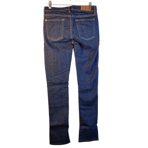 7 for All Mankind 27 Modern straight‎ Jeans Western Contrast stitching Midrise - Picture 2 of 12